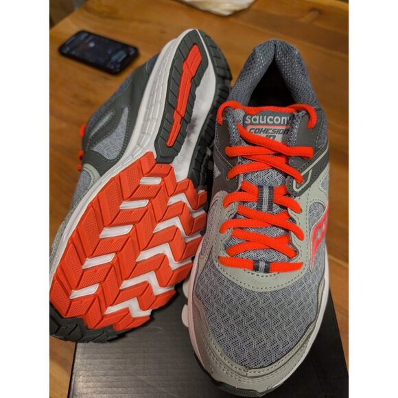 Saucony Women's Size 9 Grid Cohesion 10 Grey Pink Running Sneakers S15333-17 - Picture 5 of 6